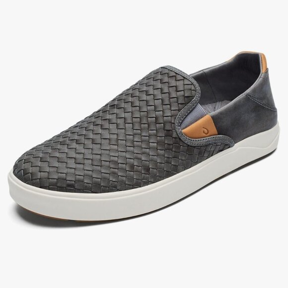 EUC Olukai Lae'ahi Lauhala woven Leather Slip On Shoes - Picture 1 of 12